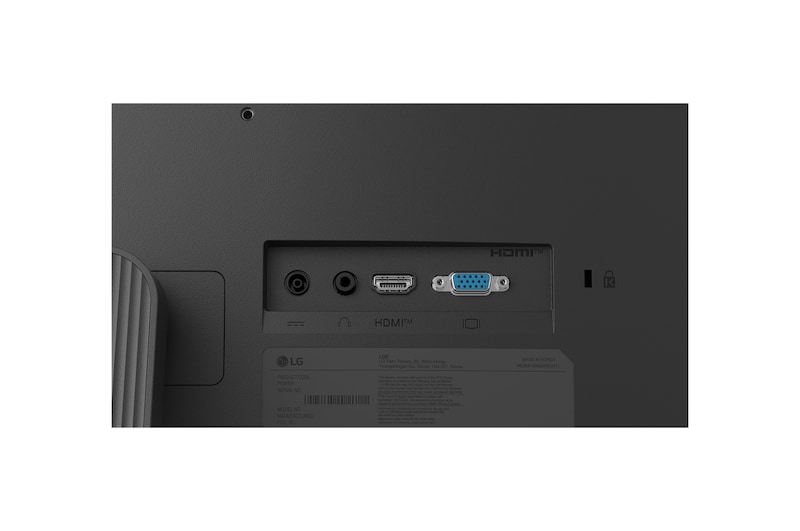 LG FHDモニターは、スリムなスタンドデザインでデスクスペースを最小限に抑え、すっきりとしたワークスペースのセットアップをサポートします。