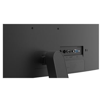 目の負担を軽減するリーダーモードとフリッカーセーフ機能を実演するLG FHDモニター。