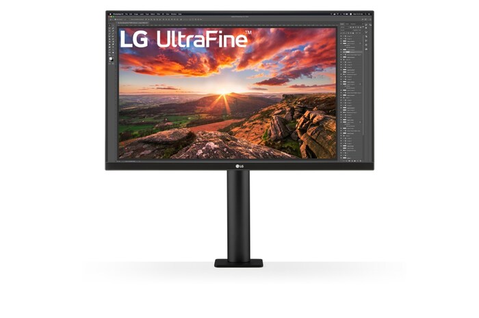 LG 画面の位置を自在に調整できるアームスタンド採用 DisplayHDR™400対応IPS 4Kモニター, 27UN880-B