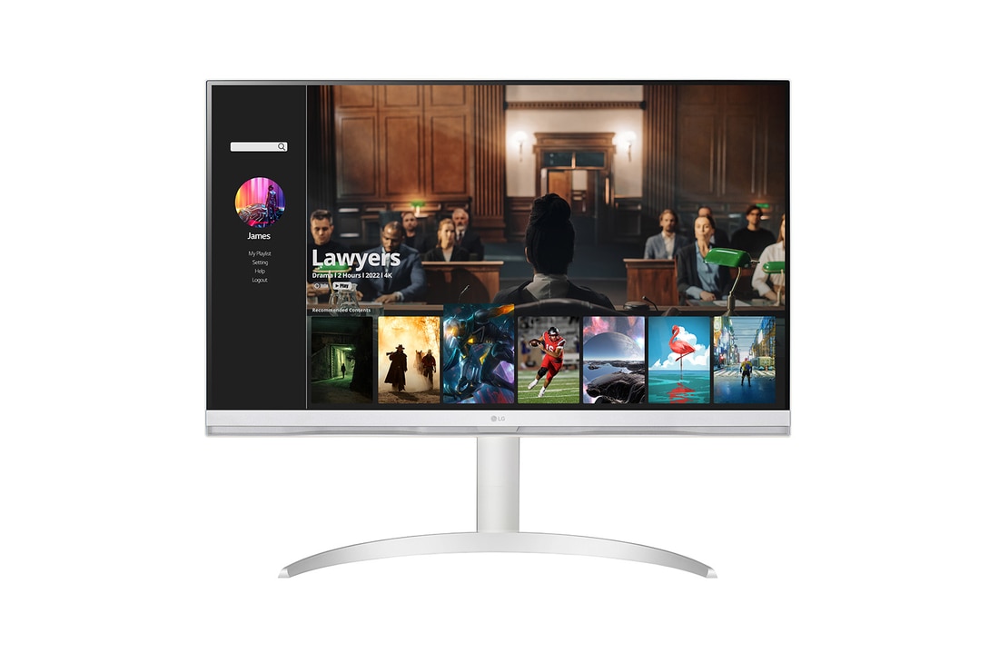 LG webOS搭載 31.5インチ4K LG MyView Smart Monitor（チューナーレステレビ）, 32SQ730S-H