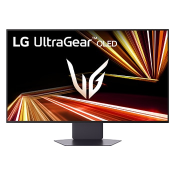 front view of the monitor with the stand down