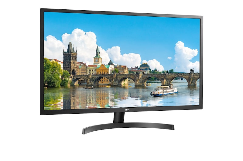 LG 31.5型大画面で仕事も遊びも。HDMI/アナログ, 32MN50W-B