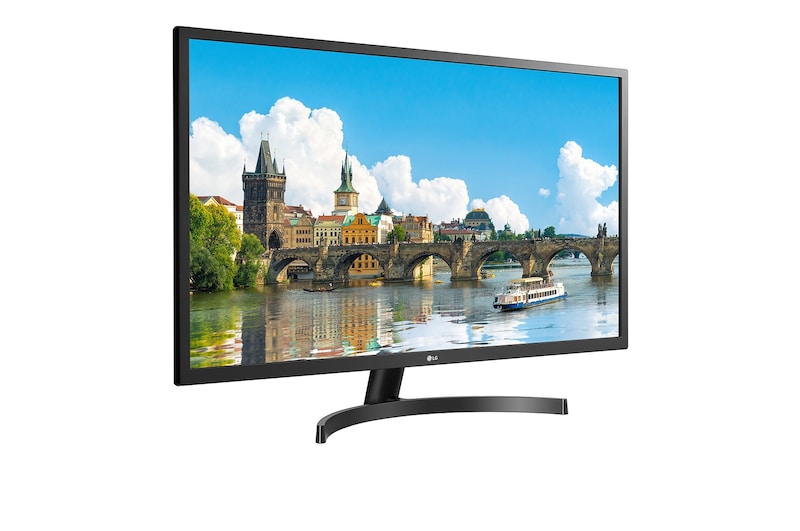 LG 31.5型大画面で仕事も遊びも。HDMI/DisplayPort, 32MN600P-B