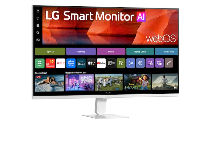 LGスマートモニターのHDR10 ProとsRGB 99%が、色精度とコントラストを向上させ、鮮明なビジュアルを実現します。