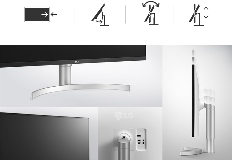 Tilt adjustment, One-Click stand, and 3-Side Virtually Borderless design