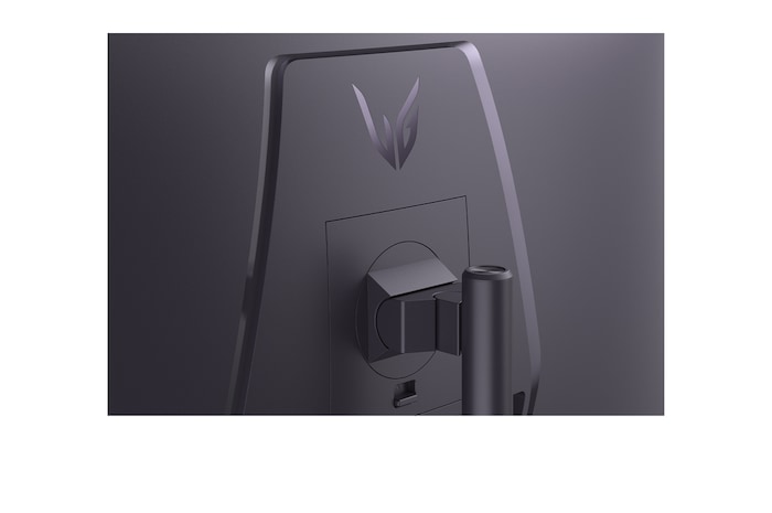 rear close-up view of stand mount