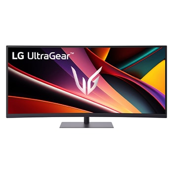 front view of the monitor with the stand down