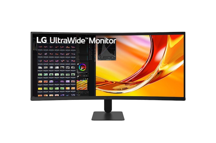 LG 34インチ UltraWide Curved Monitorは、HDR10対応、sRGB 99%、120HzリフレッシュレートのWQHD解像度を備えています。