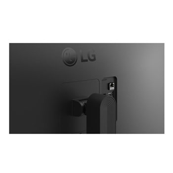 スリムベゼルデザインとすっきりとしたディスプレイレイアウトのLGスマートモニターの前面です。