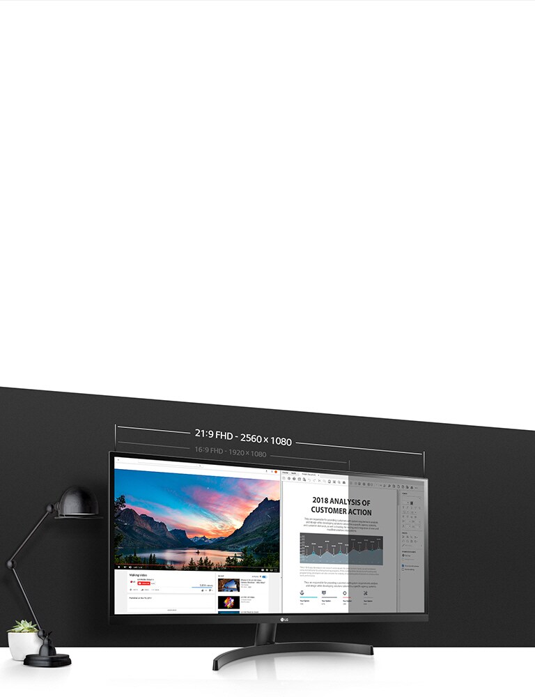 【現状不動品】LG ウルトラワイドモニター 34インチ 34WK500-P Global_34WK500_2017_Gallery_La