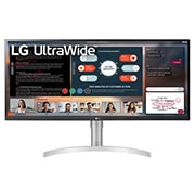 34インチ 21:9ウルトラワイドモニター 34WN650-W の正面画像	