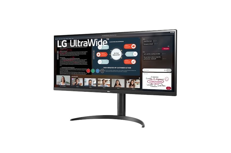 LG 21:9の横長画面が快適な作業性と映像への没入感を演出, 34WP550-B