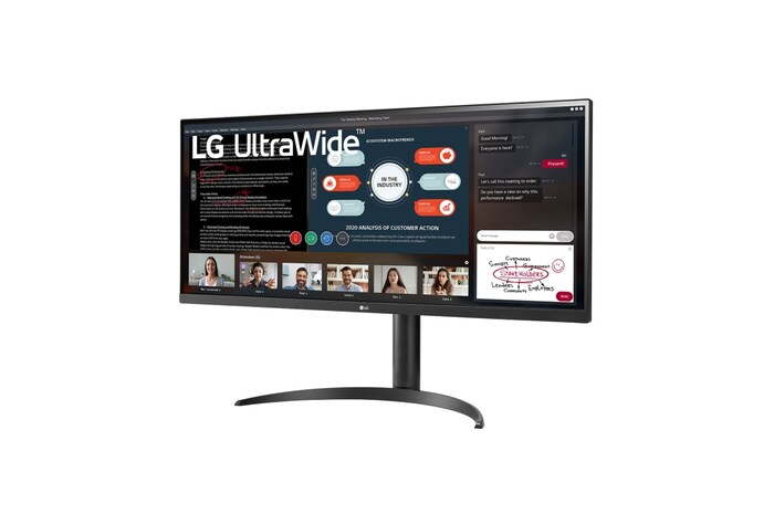LG 21:9の横長画面が快適な作業性と映像への没入感を演出, 34WP550-B