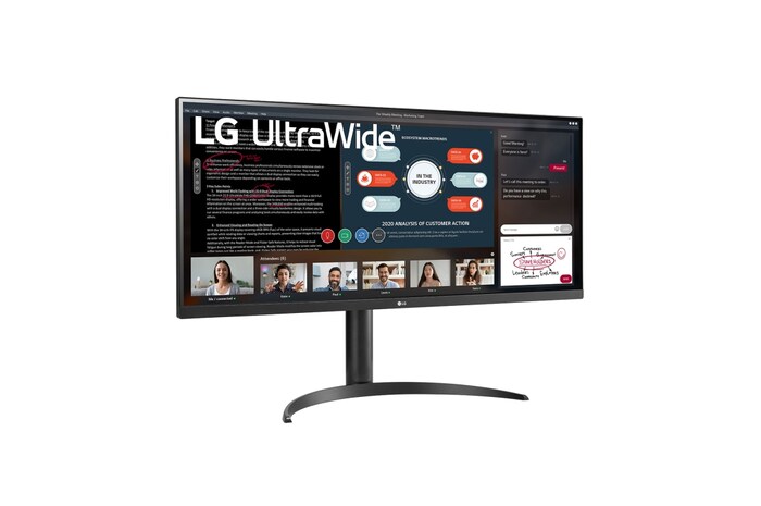 LG 21:9の横長画面が快適な作業性と映像への没入感を演出, 34WP550-B