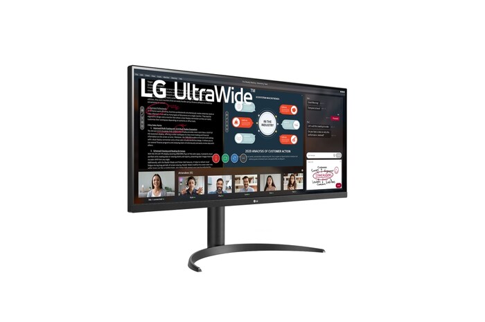 LG 21:9の横長画面が快適な作業性と映像への没入感を演出, 34WP550-B