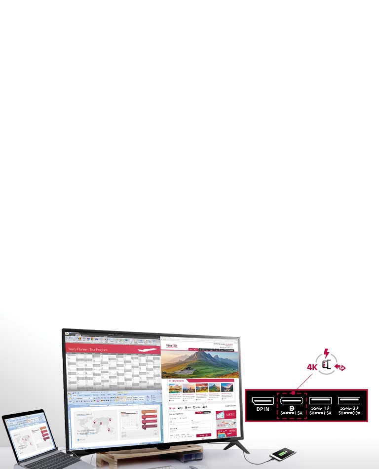 42.5インチの大画面IPS 4Kモニター - 43UD79T-B | LG Japan