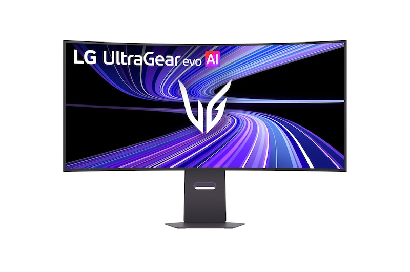 Front view of 44.5インチ UltraGear™  AI 3440×1440@240Hz webOS 有機ELゲーミングモニター 45GX90SB-B