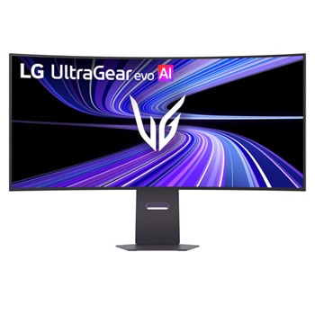 Front view of 44.5インチ UltraGear™ evo AI 5K2K(5120×2160)@165Hz＋Dual Mode対応 DP2.1 有機ELゲーミングモニター 45GX950B-B