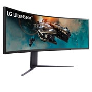 LG 240Hz&1ms(GTG)対応 48.8インチ32:9 5120×1440曲面型ウルトラワイドゲーミングモニター, 49GR85DC-B