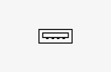 USBダウンストリームアイコン。