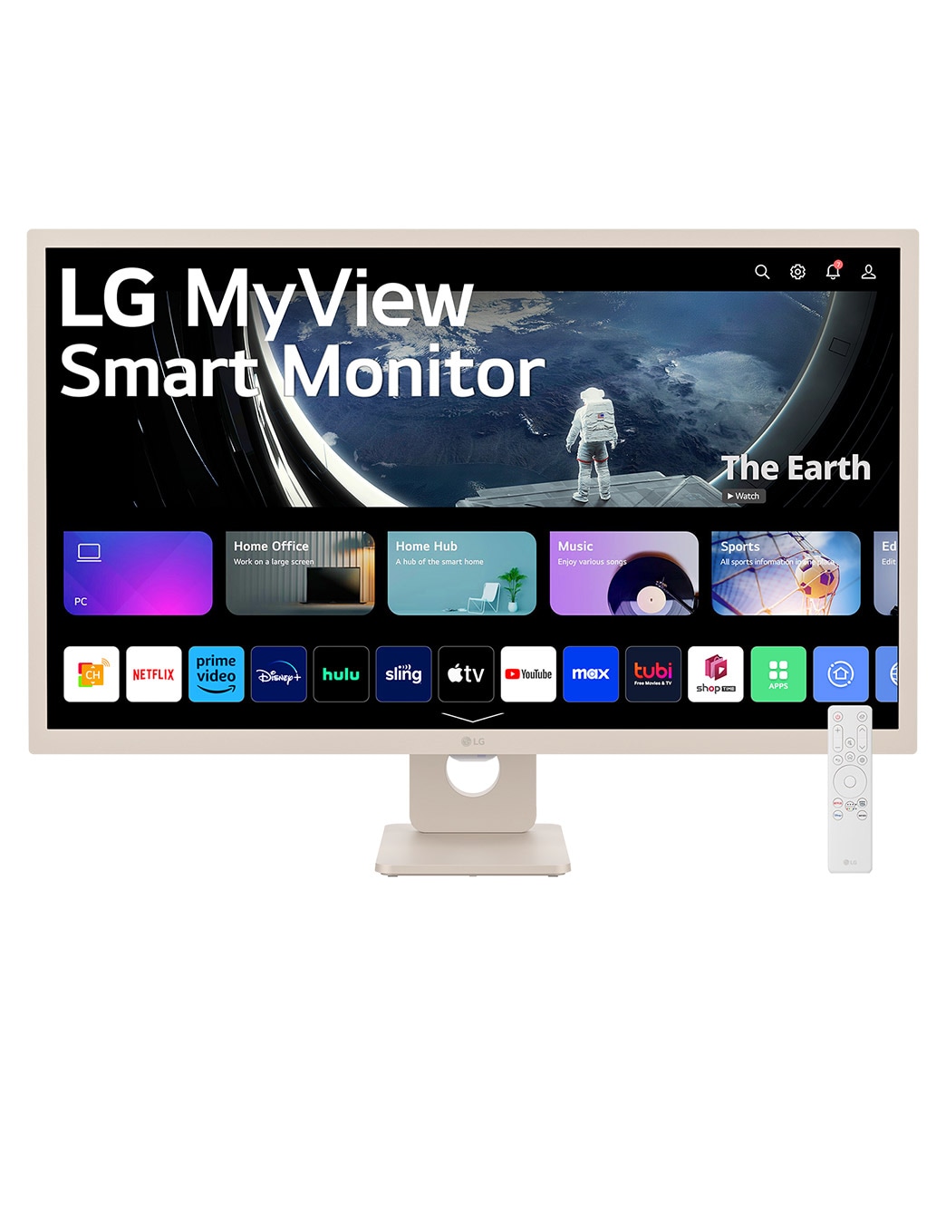 LG 32SR50F Smartモニター　WebOS、各種アプリ 32