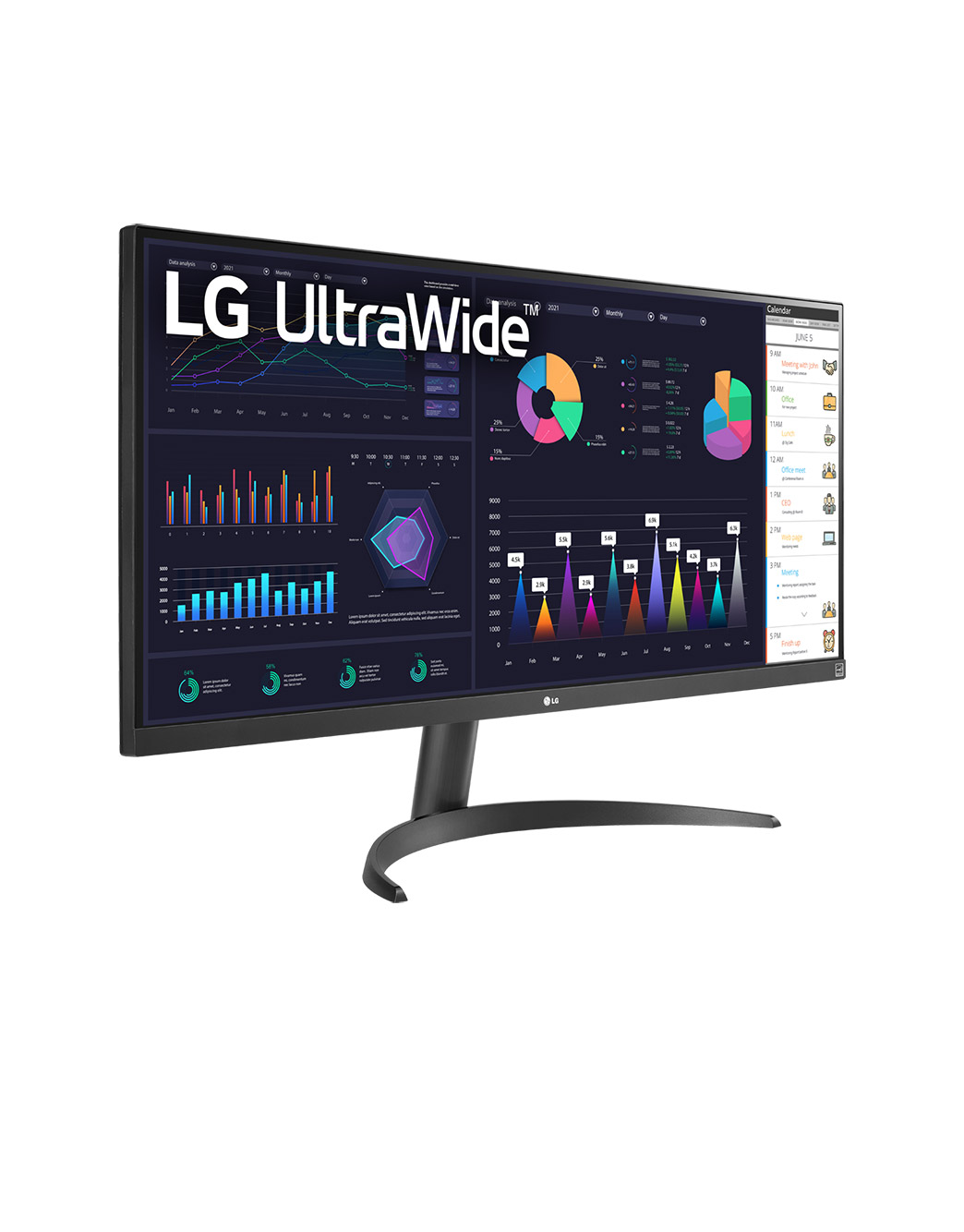 LG 34WP500-B 34インチモニター 本体 ultrawide-34wq500-mobilezoom-