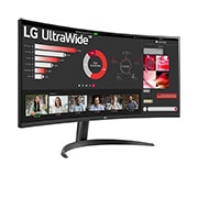 LG 34インチ3440×1440 21:9曲面型ウルトラワイドモニター, 34WR50QC-B