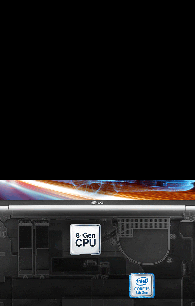 第8世代Core™ i5搭載。モビリティと性能を両立。13.3インチ965g/最大27