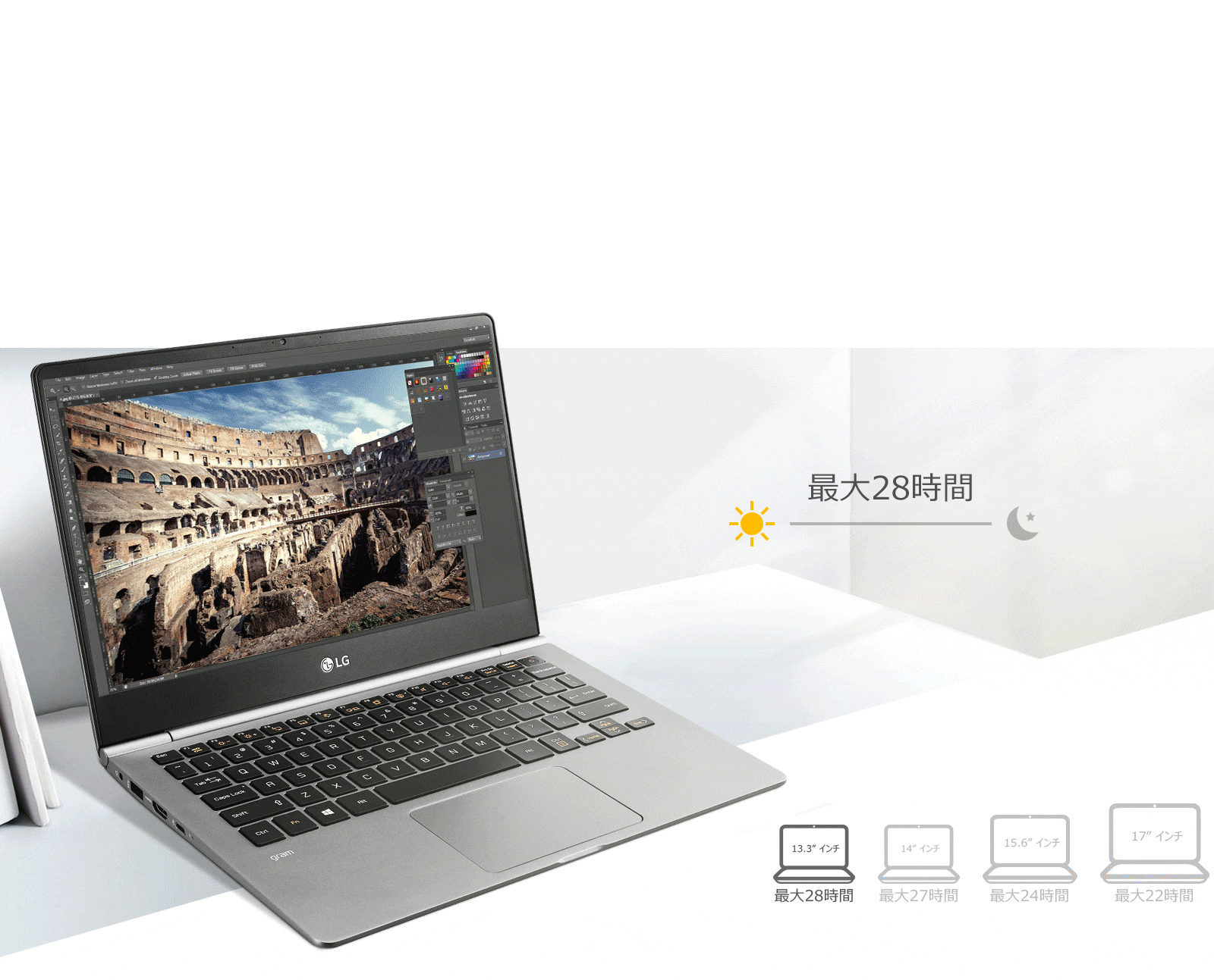 13.3インチ Windows 10 Home 64bit/インテルCore i5/965g/最大28時間