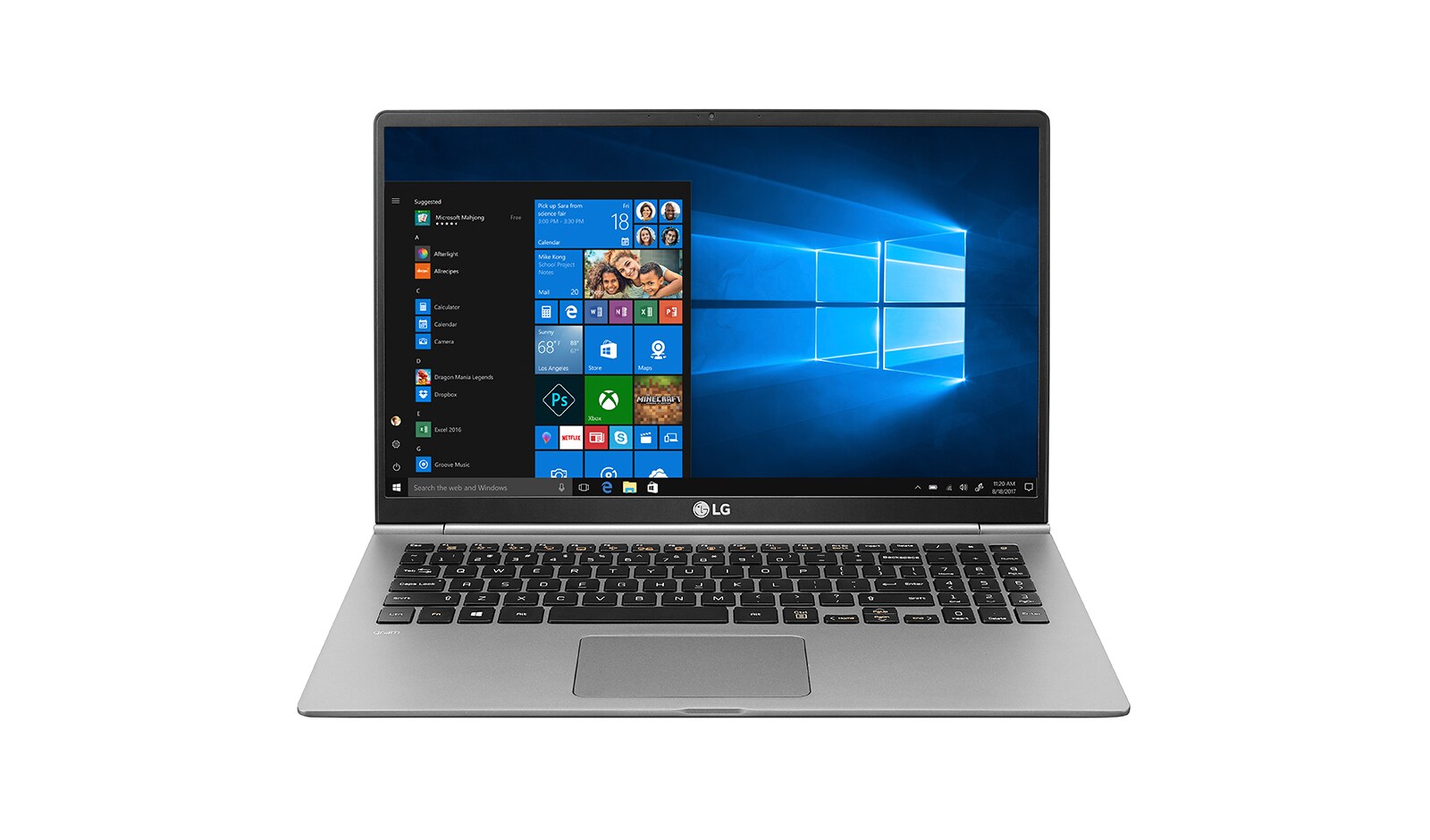 15.6インチダークシルバーCostco限定モデルWindows 10 Home / Core™ i7/16GBメモリ/512GB SSD 15Z980-GA7CJ の正面画像	