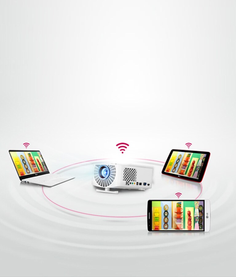 最大120インチの超大型表示で臨場感あふれる大迫力映像を