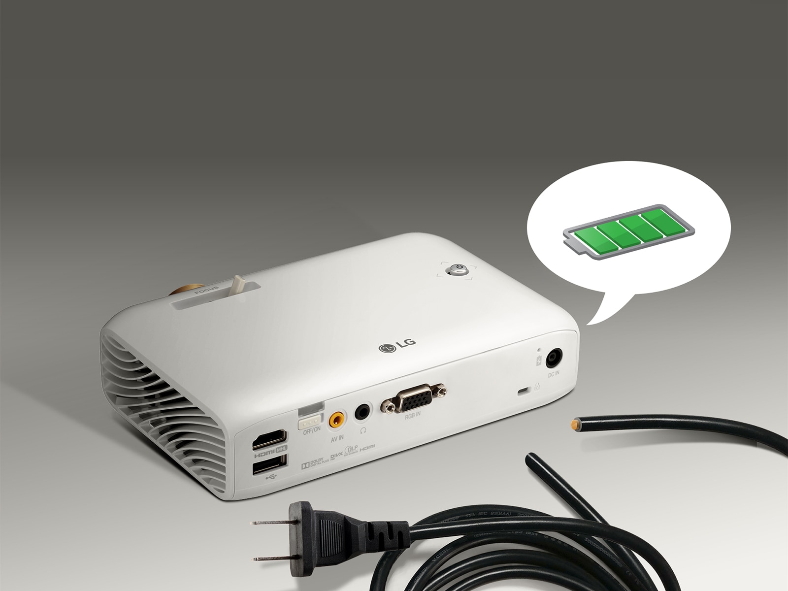 公式】コンパクトで軽量なバッテリー内蔵型プロジェクター - PH510PG