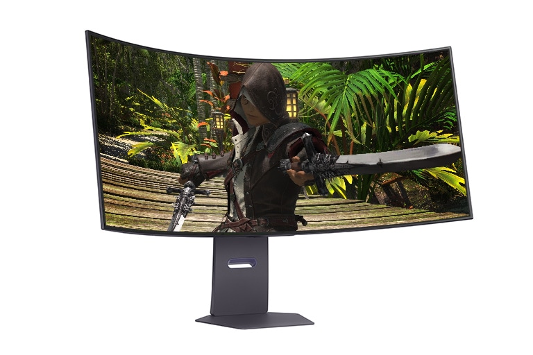 曲面型ディスプレイによる臨場感