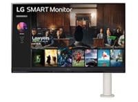 32SQ780S-W 31.5インチ 4K SMART Monitor（エルゴアーム）