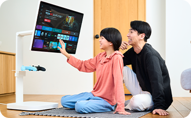 子供と一緒に大画面タブレット！