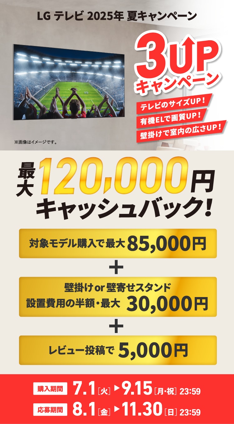 LG テレビ 2025年 夏キャンペーン