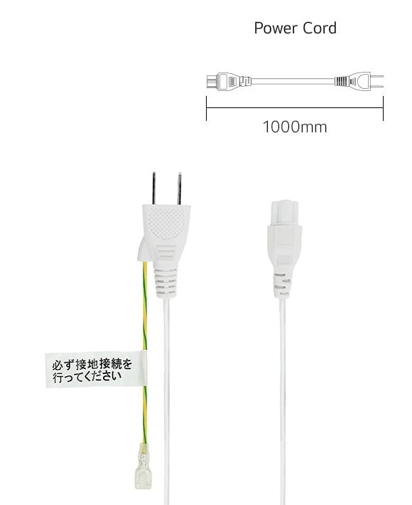 モニター/プロジェクター/ノートパソコン用電源コード - EAD63785912