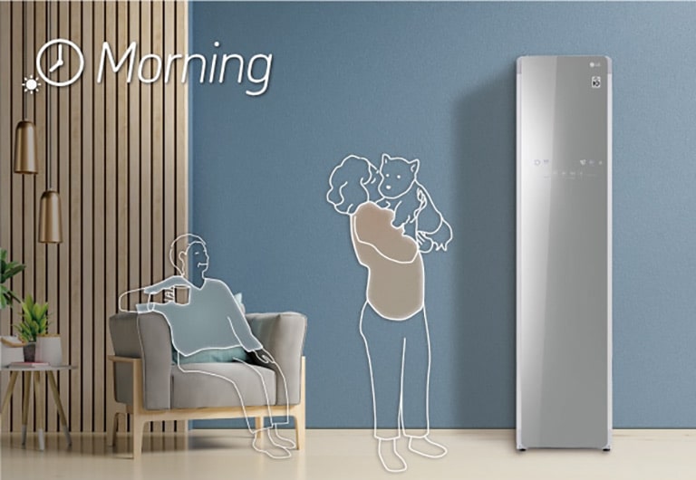 いろいろな暮らしに、LG styler Morning