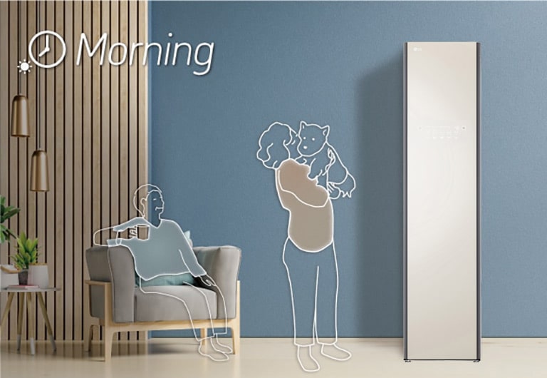 いろいろな暮らしに、LG styler Morning