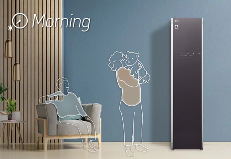 いろいろな暮らしに、LG styler Morning