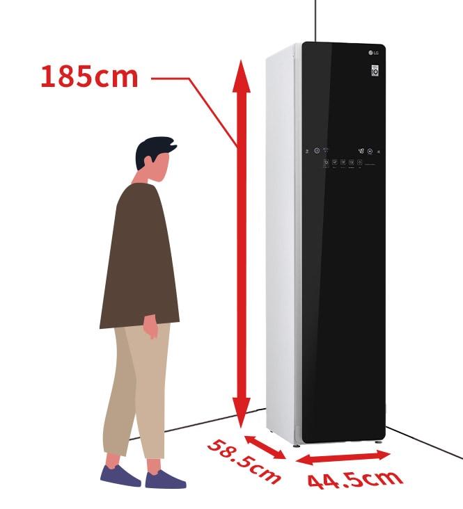 Styler 除菌消臭 3着モデル 衣類ケア ブラック - S3BF | LG Japan