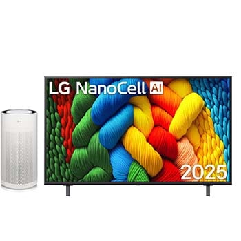50V型 4Kスマートテレビ NANO80＋LG PuriCare™ AeroHit 空気清浄機