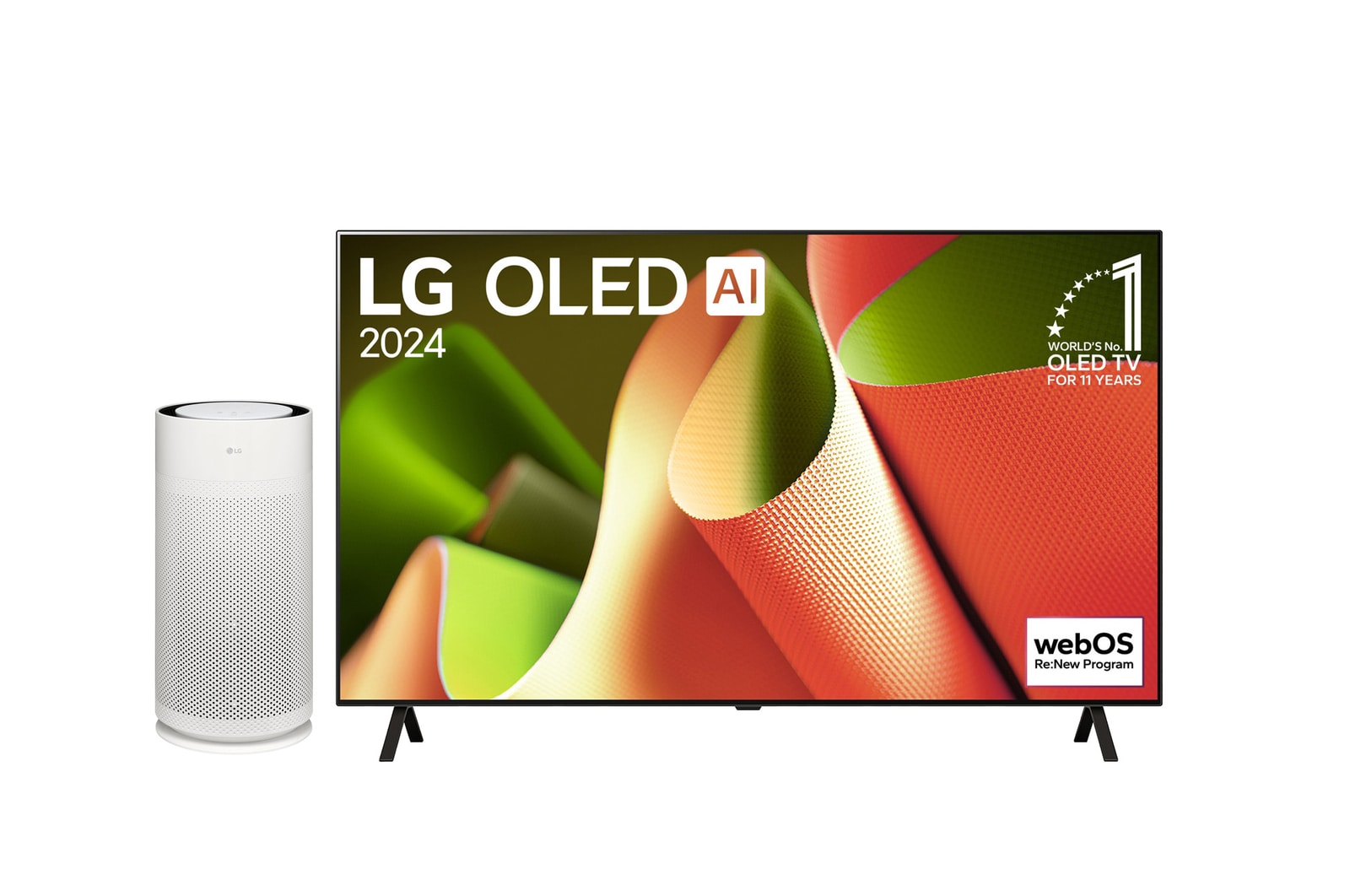 77V型 4K有機EL スマートテレビ B4＋LG PuriCare™ AeroHit 空気清浄機