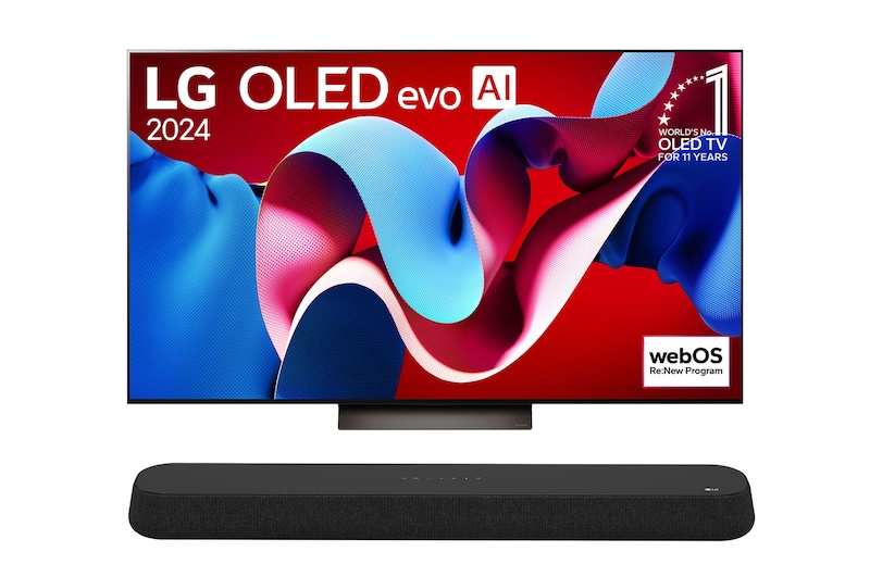 65V型 4K有機ELテレビ ＋ サウンドバー セット - OL65C4SE6S | LG Japan