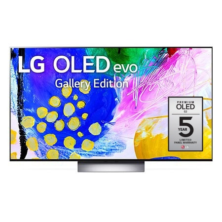 画面上に表示される LG OLED evo ギャラリーエディションの正面画像