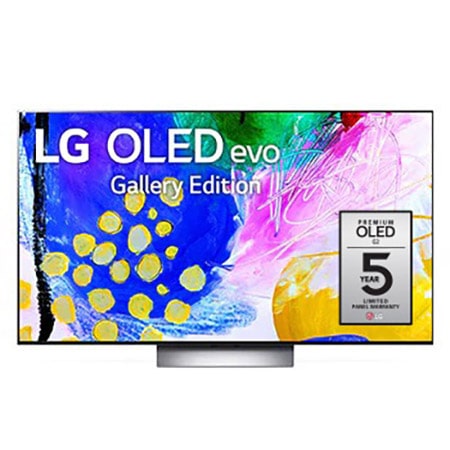 画面上に表示される LG OLED evo ギャラリーエディションの正面画像