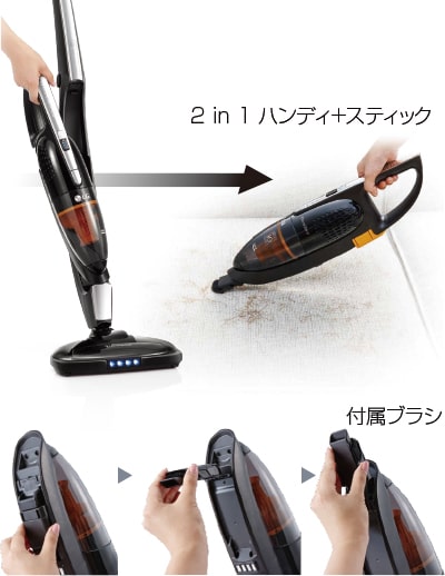 掃除機・クリーナー VS8400SCW コードレス スティック クリーナー - VS8400SCW | LG JP