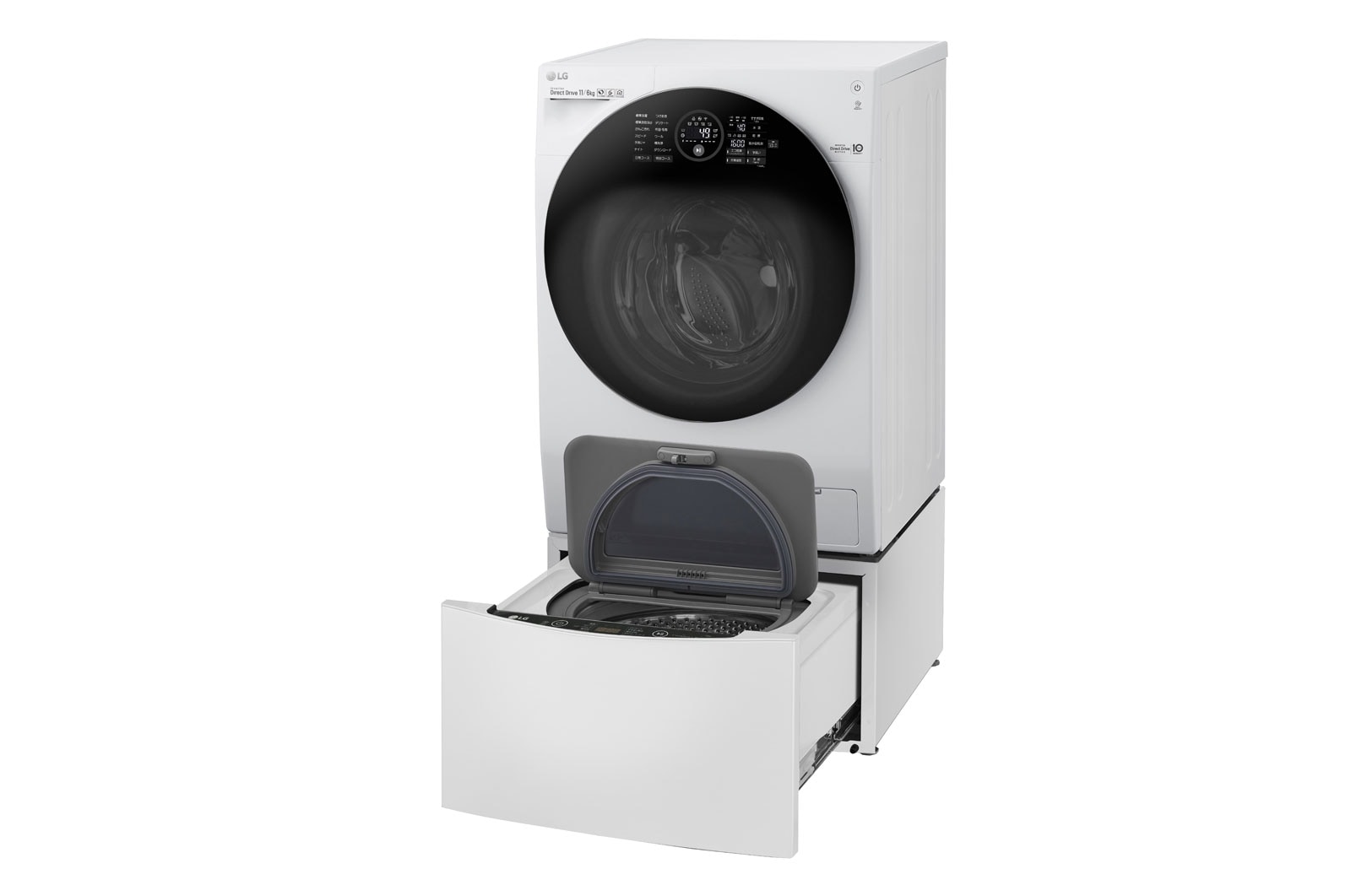 LG DUALWash Non-Steam / 洗11+2kg / 乾6kg - DULW18H3WJN | LG JP