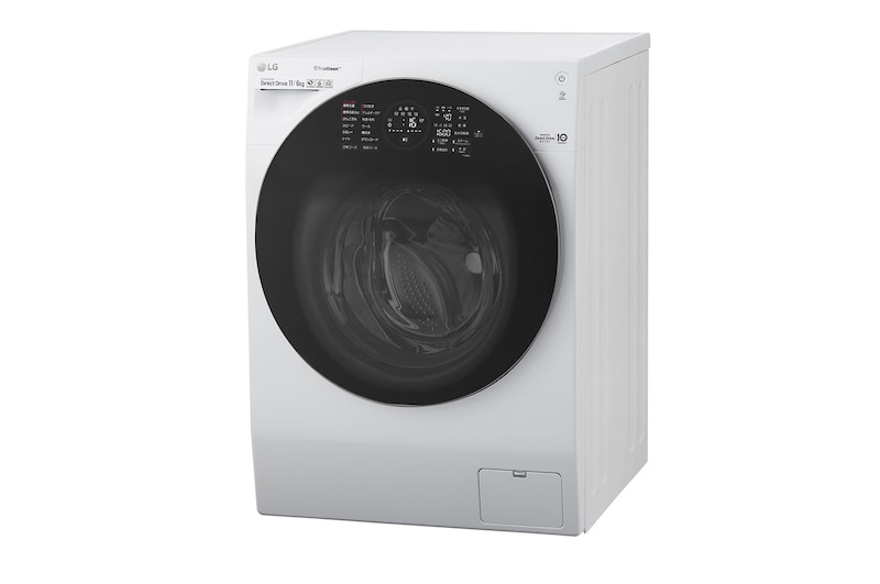 LG ドラム式洗濯機 Steam / 洗11kg / 乾6kg, FG1611H2W