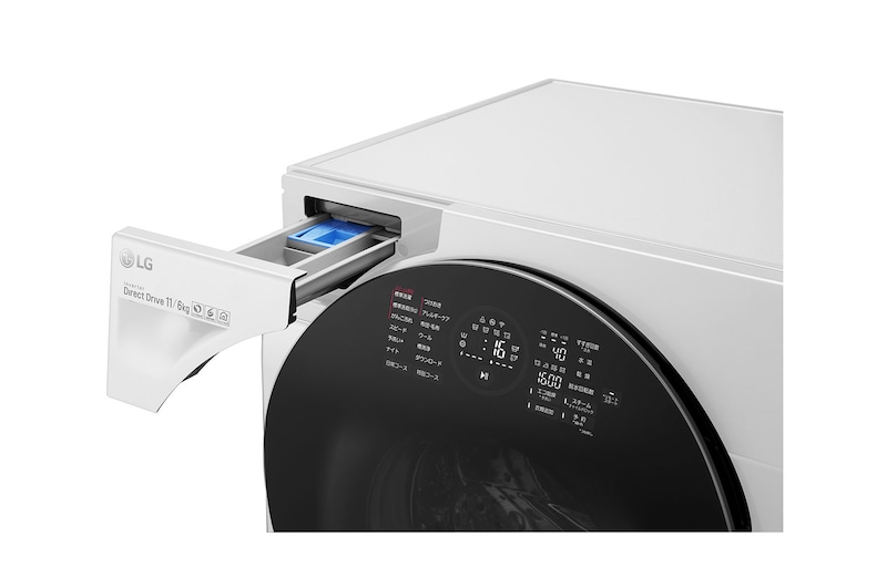 LG ドラム式洗濯機 Steam / 洗11kg / 乾6kg, FG1611H2W